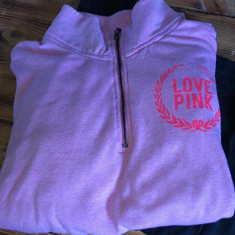 Pink Victoria’s Secret bundle sweatshirt and sweatpant like leggings size large‍ - Picture 2 of 5